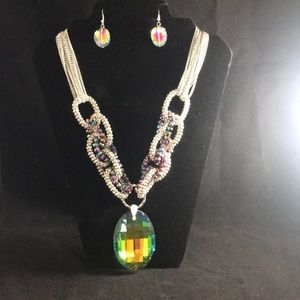 Necklace with earrings